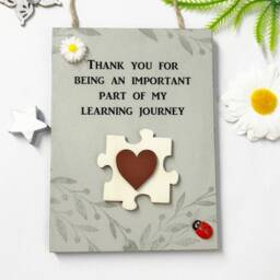 Thank You For Being An Important Part Of My Learning Journey Wooden Plaque Gift Sign - thumbnail 2