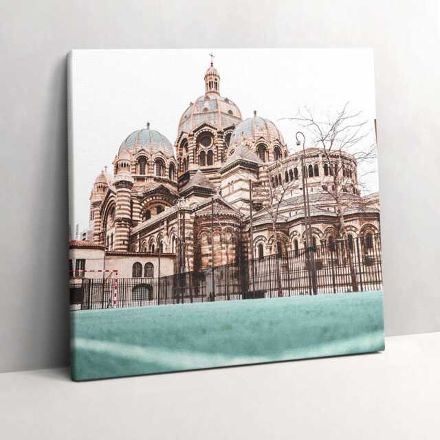 La Major Cathedral Canvas, Wall Art Picture, Turquoise Decoration, Travel Canvas - image 1