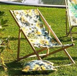 Sicilia Outdoor Fabric By The Meter, Flowers, Yellow, Garden Jab - thumbnail 1