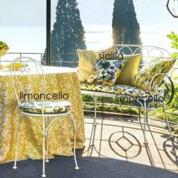 Sicilia Outdoor Fabric By The Meter, Flowers, Yellow, Garden Jab - thumbnail 2