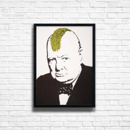 Banksy Churchill Graffiti Art Print Urban Street Poster - thumbnail 1