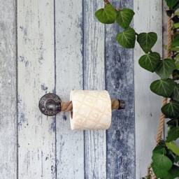Jute Rope Toilet Paper Holder Nautical Bathroom Decor - thumbnail 2