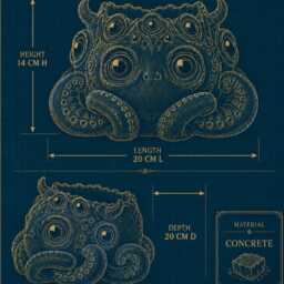 Tentacle Plant Pot - Many Eyed Monster Planter Cosmic Horror Houseplant Handmade UK - thumbnail 3