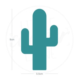 Cactus - Vinyl Wall Decals 9cm - 3.5 Inch Peel & Stick Desert Flower Succulent Nursery Stickers Feature D??cor - thumbnail 2