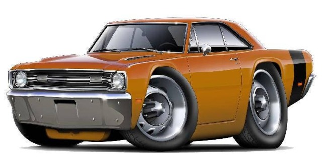 1969 Dodge Dart Wall Decal Classic Car Photo - image 1