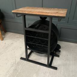 Brand New Handcrafted Steam Engine Bar Counter - Industrial Vintage Design - thumbnail 3