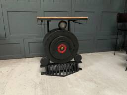 Brand New Handcrafted Steam Engine Bar Counter - Industrial Vintage Design