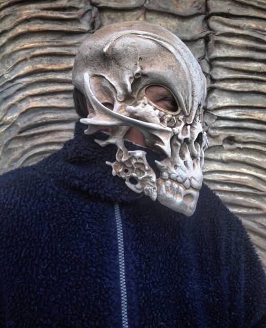 Fiberglass Skull Mask Fantasy Monster Helmet, Cosplay Costume - image 1