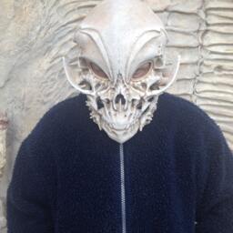Fiberglass Skull Mask Fantasy Monster Helmet, Cosplay Costume - thumbnail 4