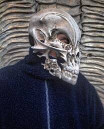 Fiberglass Skull Mask Fantasy Monster Helmet, Cosplay Costume - thumbnail 1