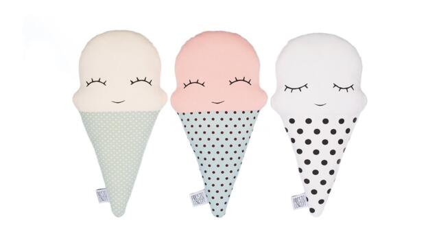 Ice Cream Pillow, Cushion, Nursery Decor, Child Kids Room Toys, Kawaii Pillows, Hygge - image 1