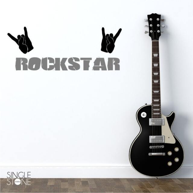 Nursery Rock Star Wall Decal - Vinyl Decals Stickers Art Custom Home Decor - image 1