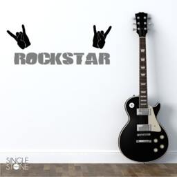 Nursery Rock Star Wall Decal - Vinyl Decals Stickers Art Custom Home Decor - thumbnail 1