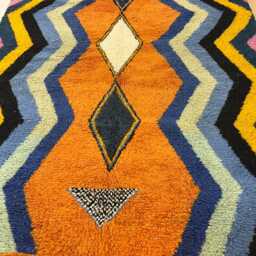 Beni Ourain Rug 6.5x9 - Handmade Colorful Berber Area Rugs For Living Room Aboujaad Moroccan Rug Bedroom Boho - thumbnail 3