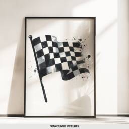 Race Car Nursery Prints - Set Of 3 Posters - Little Racer Dude Racing Playroom Wall Art Boys Bedroom Decor Kids Cars Gifts - thumbnail 3