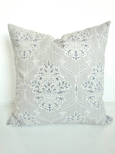 Gray Farmhouse Pillow Covers Throw Pillows Grey Plaid Pillow 16 18x18 20 Charcoal Black - image 1