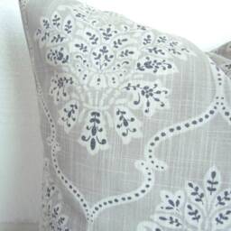 Gray Farmhouse Pillow Covers Throw Pillows Grey Plaid Pillow 16 18x18 20 Charcoal Black - thumbnail 2