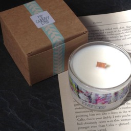 Handpoured Soy Travel Candle - Lavender Scented Liberty Fabric Relaxing Aromatherapy Wedding Favour - thumbnail 4