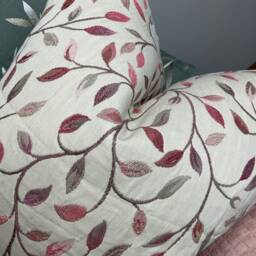 Countryside Voyage Fabric, Cervino Plum Pink Classic Leaf Trail Tapestry Cushion Cover, Pillow Handmade/Worldwide Shipping - thumbnail 3