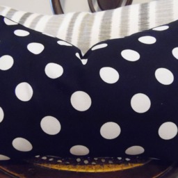 White Polka Dot On Black Pillow Cover.halloween Decor Pillow.slipcover.toss Pillow.fall Decor - thumbnail 2