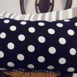 White Polka Dot On Black Pillow Cover.halloween Decor Pillow.slipcover.toss Pillow.fall Decor - thumbnail 3