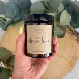 Fresh Linen Candle Hand Poured Rapeseed Coconut Wax - 150G Laundry Scented Candle/New Home Gift Birthday - thumbnail 3
