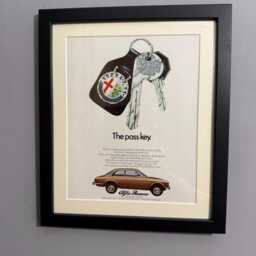 Alfa Romeo Original 1973 Framed Advertising Wall Art Print, Birthday Gift For Classic Car Enthusiasts - A411 - thumbnail 2