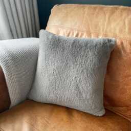 Personalised Memorial Photo Dove Cushion - Faux Fur Remembrance Gift - thumbnail 3