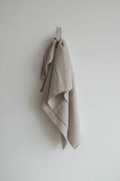 Oversized Linen Bath Sheet, Undyed Sauna Towel, Softened Organic Fabric - thumbnail 1