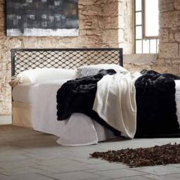 Dimitra Wrought Iron Headboard - Handmade Industrial Metal Bedroom Decor