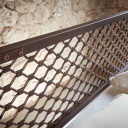 Dimitra Wrought Iron Headboard - Handmade Industrial Metal Bedroom Decor - thumbnail 2