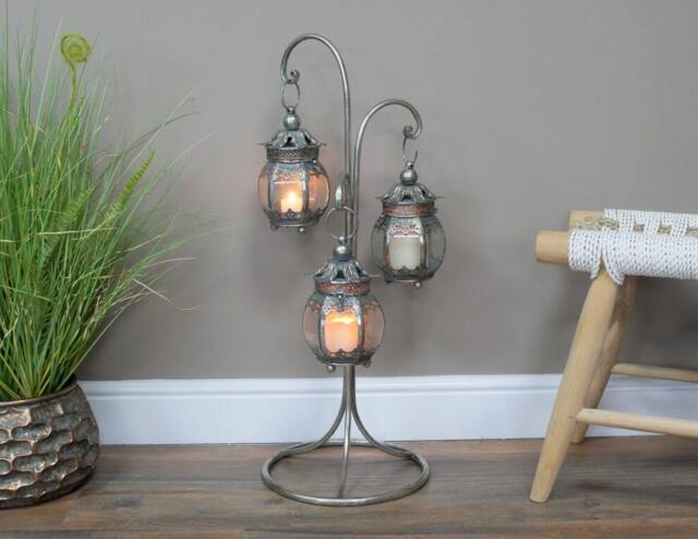 Set Of 3 Hanging Lanterns With Stand - image 1