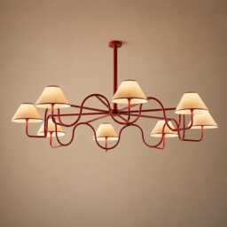 Jean Royere Light Ondulation Chandelier - Custom Mid-Century Ceiling Fixture