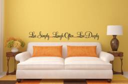 Live Love Laugh Wall Decal Sticker Vinyl Mural Bedroom Leaving Room Home Decor Free Shipping L240 - thumbnail 1