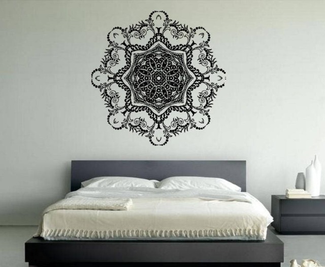 Mandala Om Yoga Spiritual Hinduism Buddhism Universe Cosmos Balance Energy Hippie Life Diy Wall Stickers Decals Vinyl Mural Decor Art Vg166 - image 1