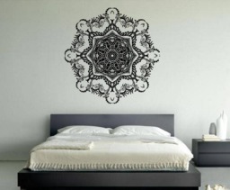 Mandala Om Yoga Spiritual Hinduism Buddhism Universe Cosmos Balance Energy Hippie Life Diy Wall Stickers Decals Vinyl Mural Decor Art Vg166 - thumbnail 1