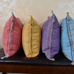 Moroccan Handmade Sabra Silk Cactus Pillow Cover, Handmade Cover Couch Accents Bedroom Pillow Kilim Silk Case With Zipper - thumbnail 2