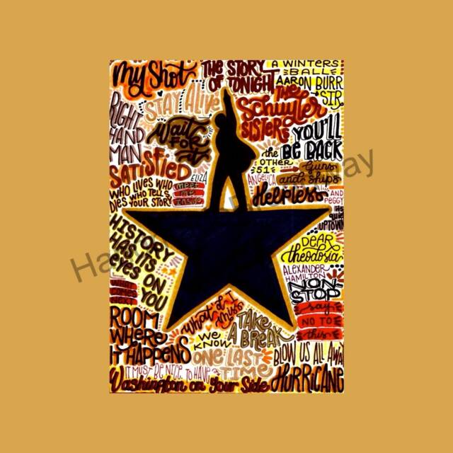 Hamilton - Musical Theatre Poster, Broadway Wall Art, Lover Gift, Music Home Decor - image 1