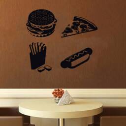 Burger Wall Decal Removable Vinyl Food Stickers T1210