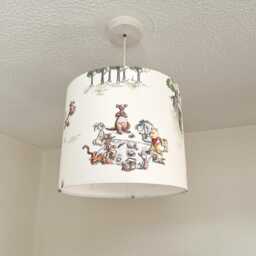 Lampshade - Nursery Ceiling Yellow Bear & Friends, Lampshade Or Table Lampshade Childrens Room Round Lampshade, Dunelm Decor - thumbnail 3