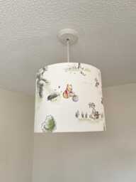 Lampshade - Nursery Ceiling Yellow Bear & Friends, Lampshade Or Table Lampshade Childrens Room Round Lampshade, Dunelm Decor