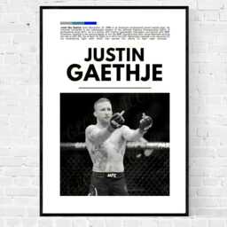 Justin Gaethje Mma Poster Knockout Fight Art Print - thumbnail 3