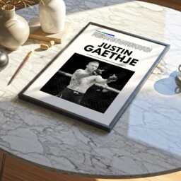 Justin Gaethje Mma Poster Knockout Fight Art Print - thumbnail 2