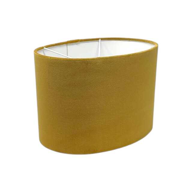 Mustard Yellow Velvet Oval Lampshade - image 1