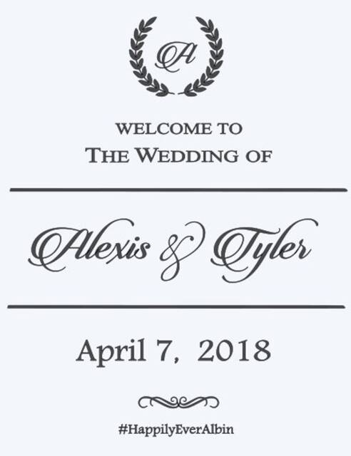 Welcome To The Wedding Of Vinyl Decal, Mirror, Wall, Chalkboard Decor - image 1