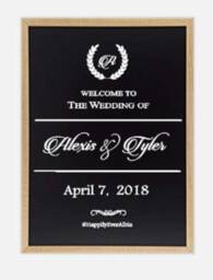Welcome To The Wedding Of Vinyl Decal, Mirror, Wall, Chalkboard Decor - thumbnail 3