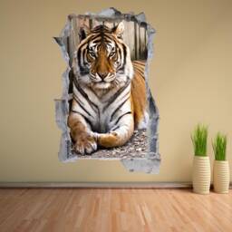 Tiger Wall Decal Sticker Mural Poster Print Art Home Decor Animal A7 - thumbnail 2