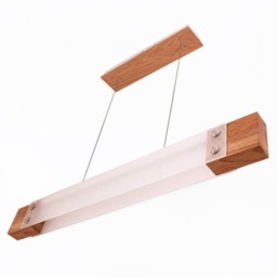 Wooden Pendant Lamp Skylor Ceiling Lamp Light With Remote Control Changeable Brightness Wood Led Office - thumbnail 2