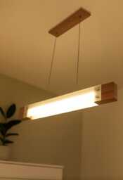 Wooden Pendant Lamp Skylor Ceiling Lamp Light With Remote Control Changeable Brightness Wood Led Office