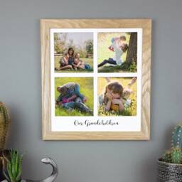 Personalized Grandchildren Photo Frame, Multi-Photo Display, Grandma/Grandpa Christmas Gift - thumbnail 1